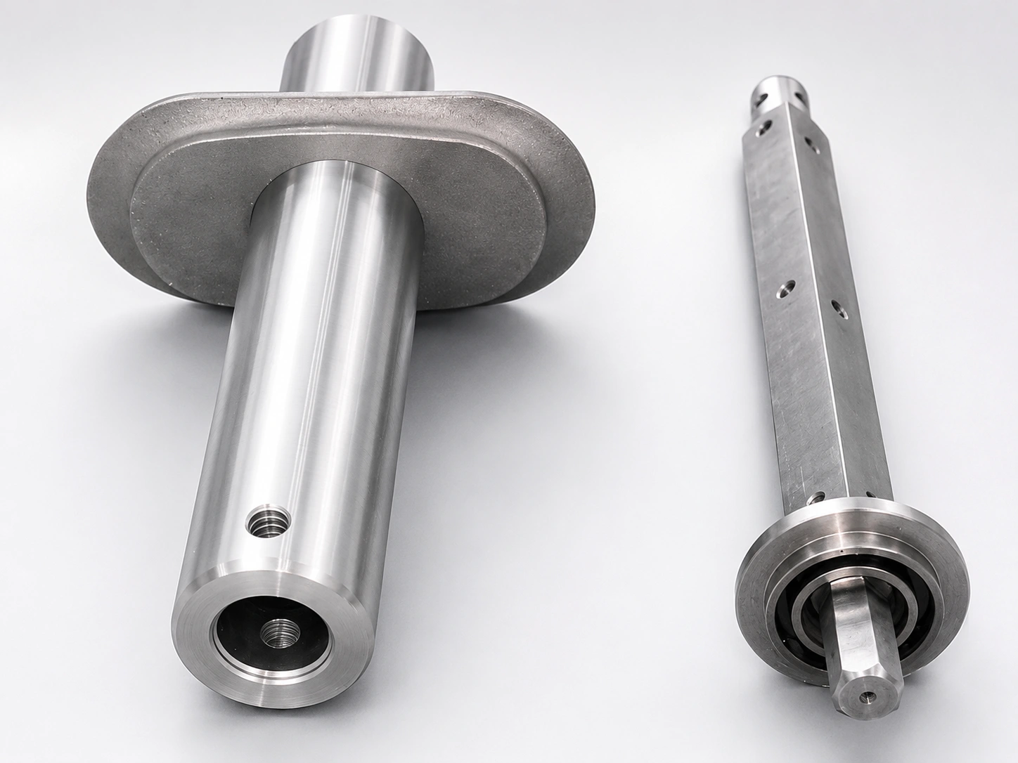 Precision shaft components manufactured with CNC turning and grinding processes for long shaft machining applications