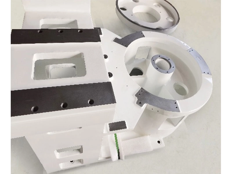 Wafer dicing equipment cast iron frame assembly for semiconductor equipment