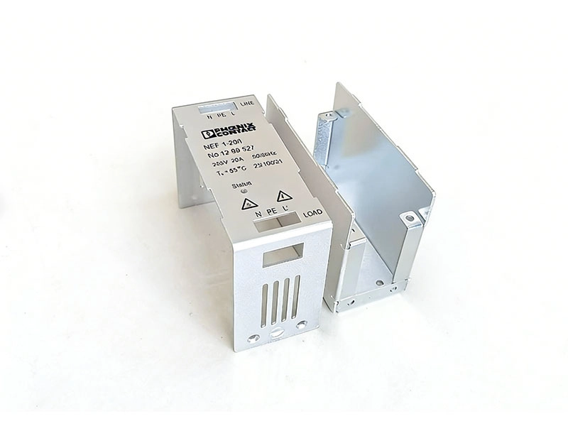 sheet metal bracket for industrial automation manufactured by CNC punching and bending