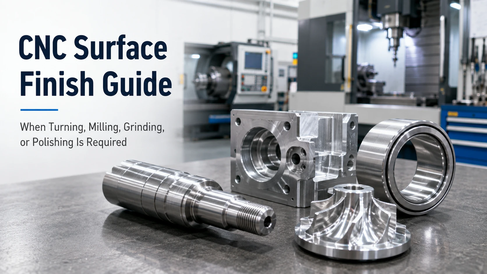 CNC Surface Finish Guide When Turning, Milling, Grinding, or Polishing Is Required