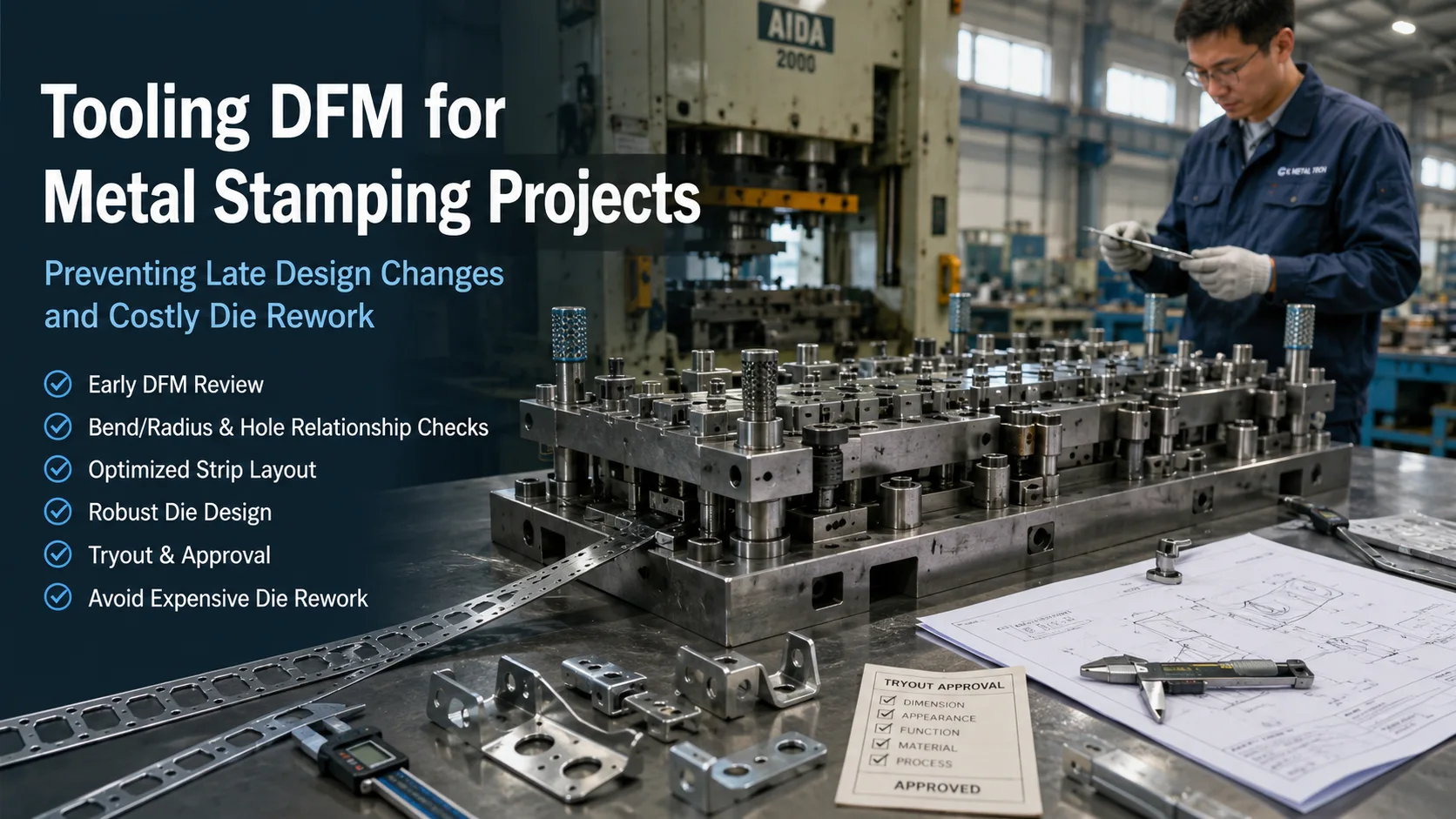Tooling DFM for Metal Stamping Projects Preventing Late Design Changes and Costly Die Rework